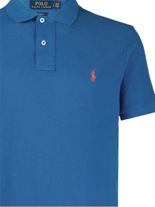 Polo a manica corta blu POLO RALPH LAUREN | 710536856438